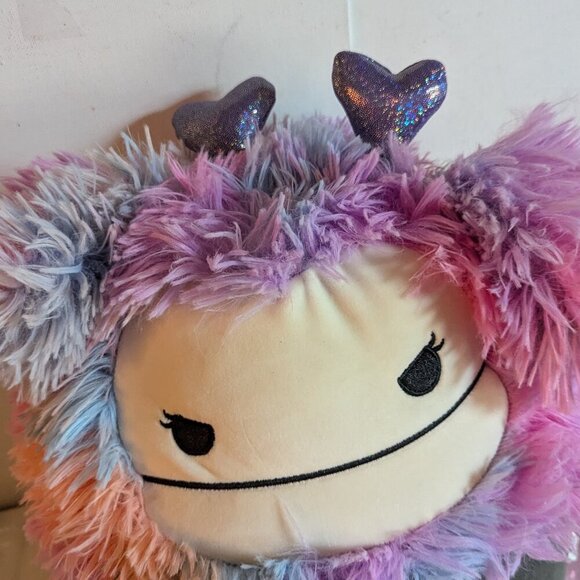 NWT 12" Frumpy Bigfoot Goth Girl Squishmallows Halloween Plush Yeti Error Face - Picture 4 of 14